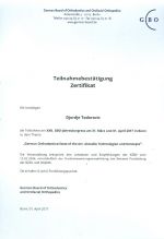 XXII. GBO-Jahreskongress – German Orthodontics/State of the Art. Aktuelle Technologien und Konzepte