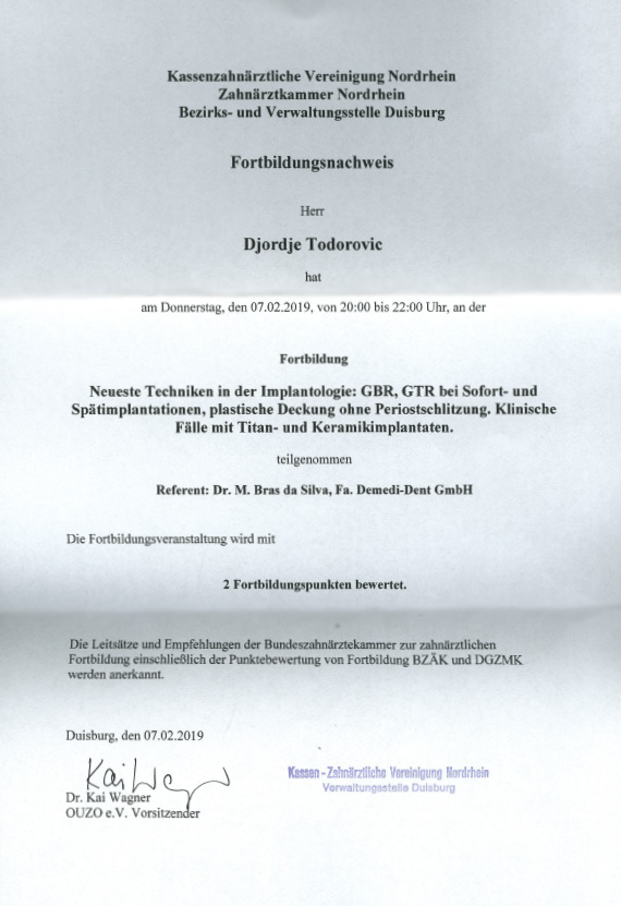 Neuste Techniken in der Implantologie