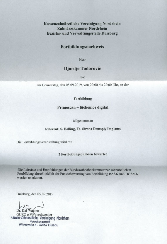 Primescan - lückenlos digital