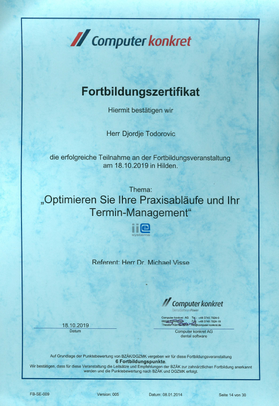 Optimieren Sie ihre Praxisabläufe und Ihr Termin-Management
